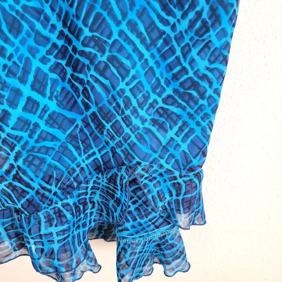 Petite Impressions Shirred Red Floral Sundress  Rayon  Size M EUC - Picture 4 of 8